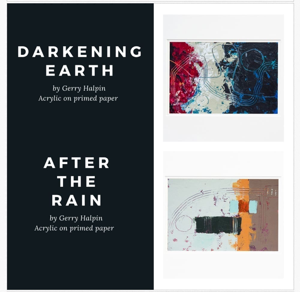 Two of Gerry Halpin's Exhibition Artworks