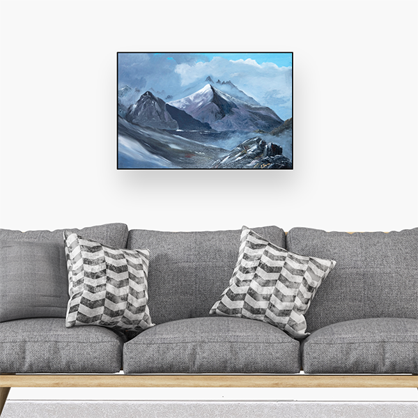'Cuillins of Skye', Ena Mann. Roomset.