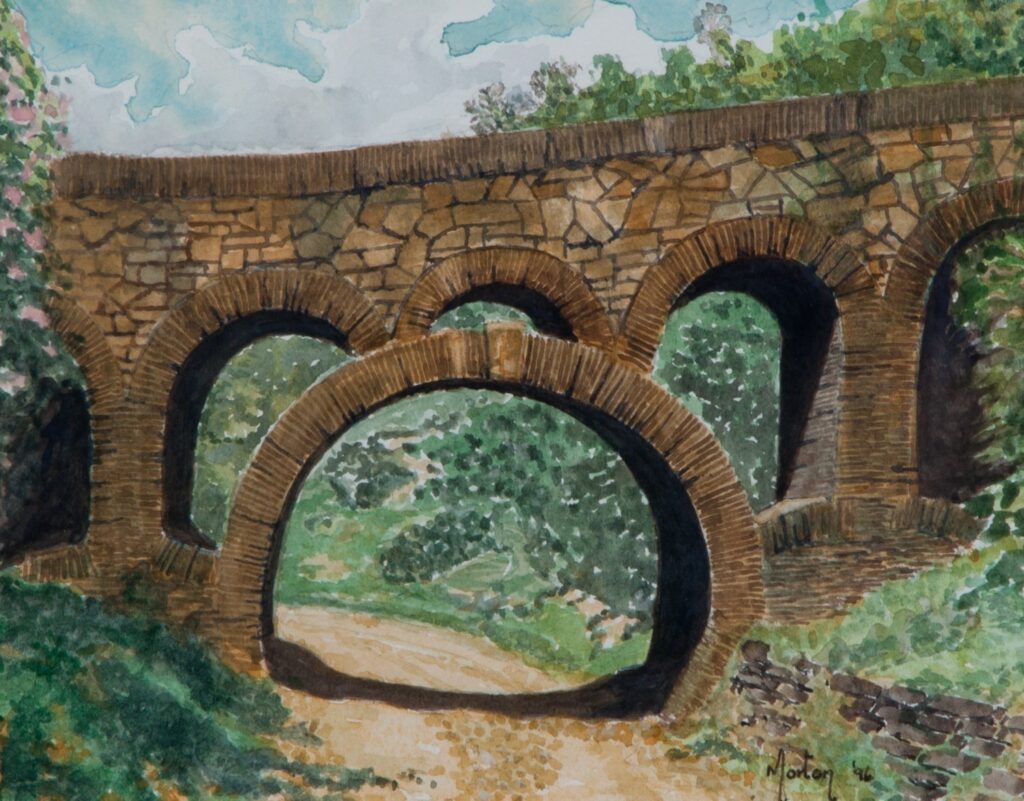 'Seven Arch Bridge, Rivington', Morton Murray.