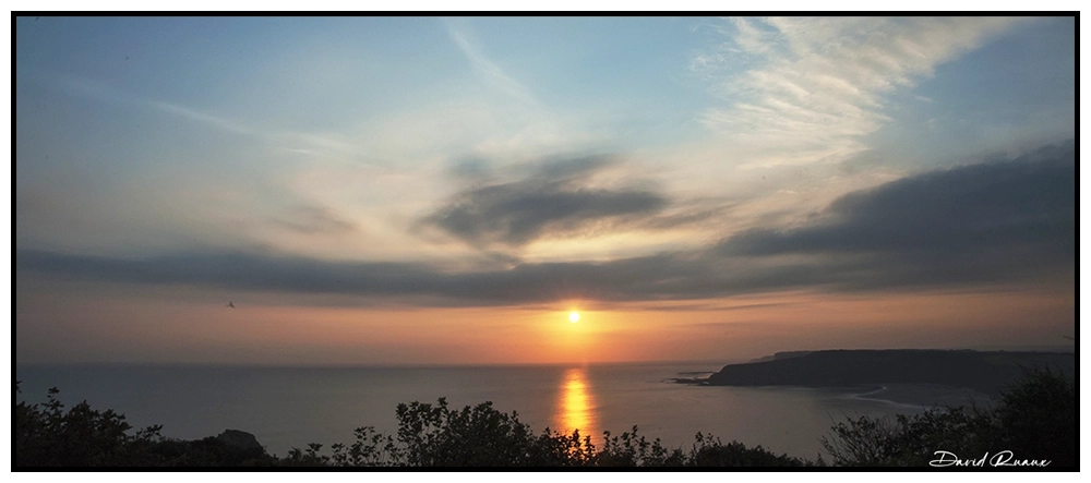 'The Rising Sun. Knipe Point, Scarborough', by David Ruaux