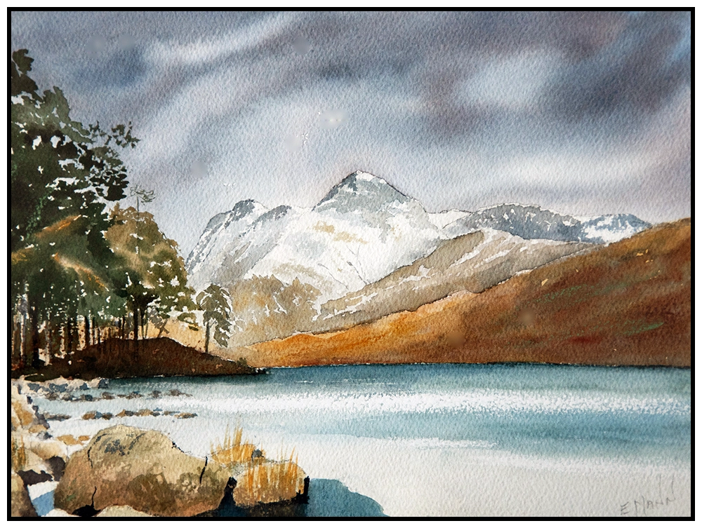 'Blea Tarn, Langdale', Ena Mann.