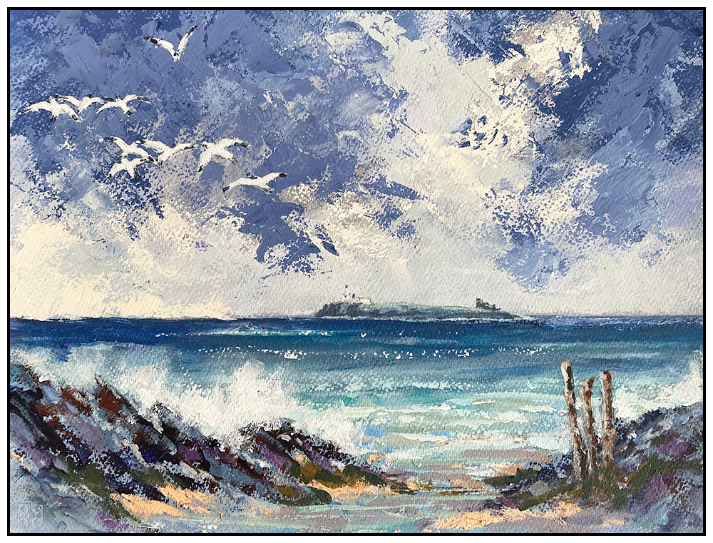 'Distant Farne Island, Northumberland', Gerry Halpin