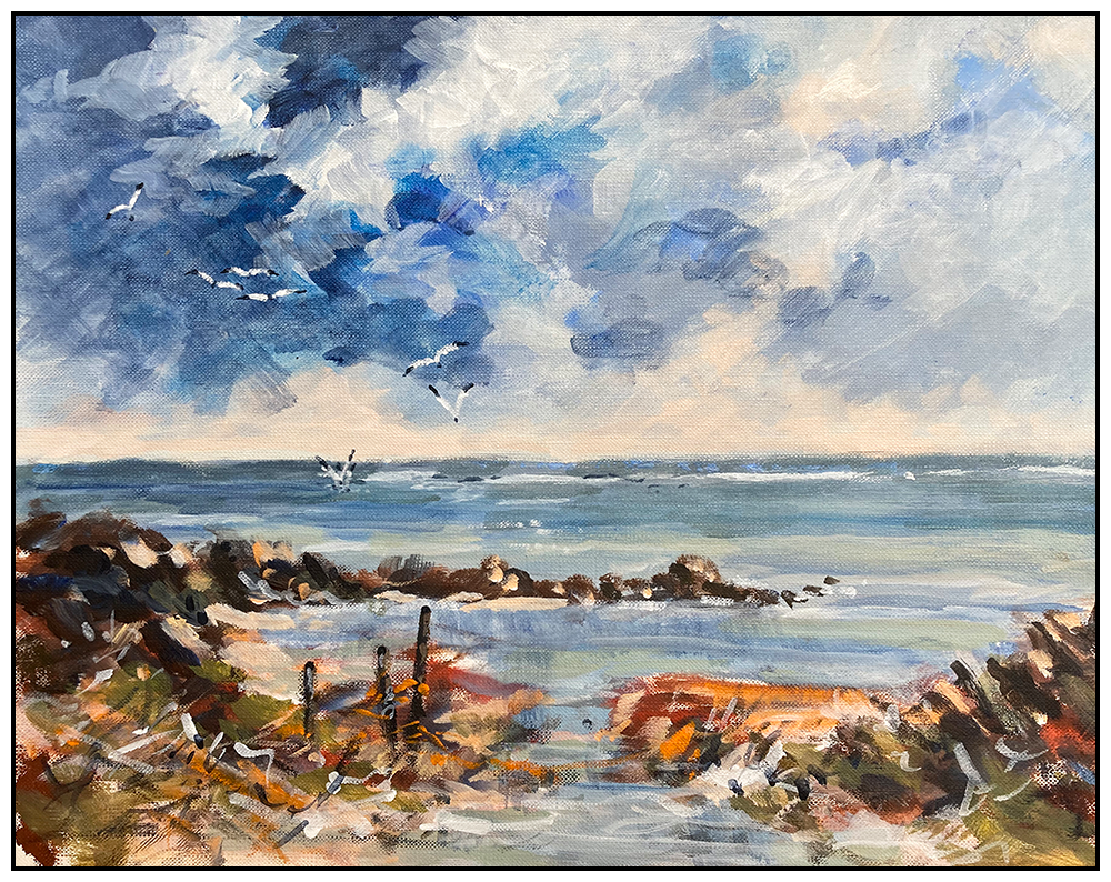 'Gannets At Bamburgh' Gerry Halpin