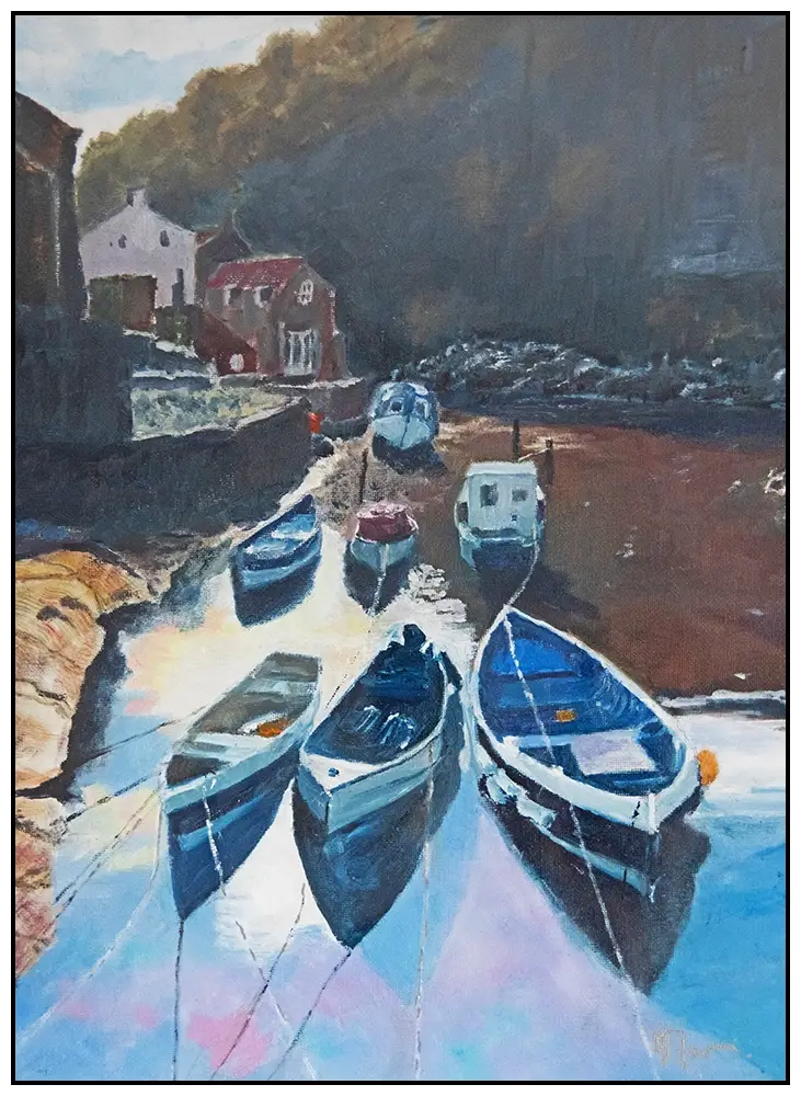 'The Beck, Staithes', Ena Mann.