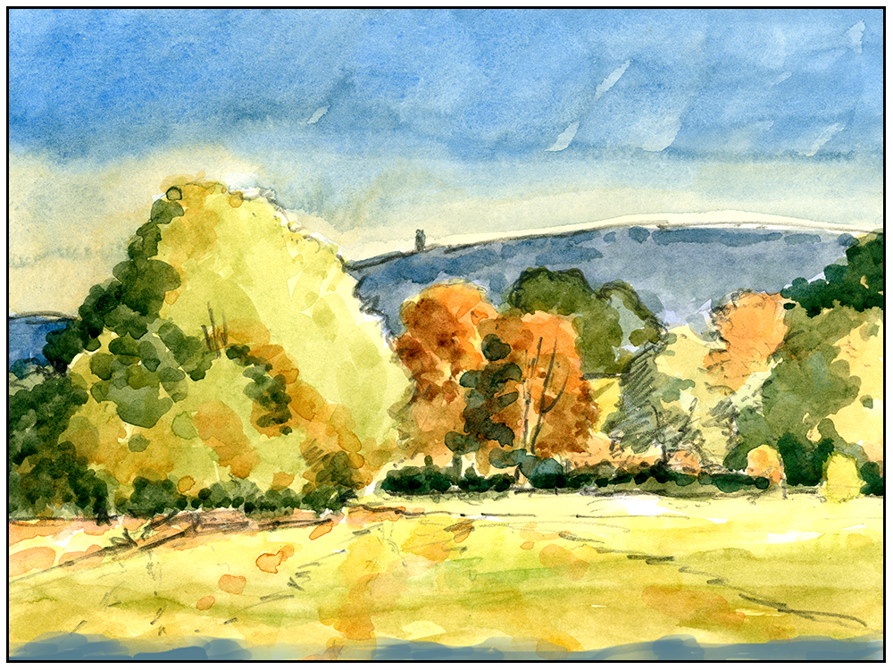 'The Pigeon Tower from Waterhey Cottage, Rivington', Colin Callon.